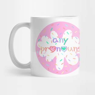 Birthday Cake Any Pronouna Pronoun Pin Mug